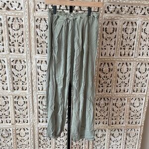 Free People Light Green Casual Pants